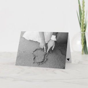 シックモダンBWライフスタイルウェディングシャワーギフトカード カード