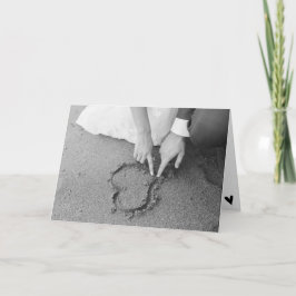 シックモダンBWライフスタイルウェディングシャワーギフトカード カード