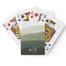 シックモノグラムのな水の色ジャングルグリーングラデーション