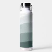 シックモノグラムのな水彩縁状トウヒグラデーション ウォーターボトル (正面)