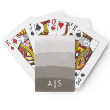 シックモノグラムのウォーターカラーダヴィグレグラデーションー