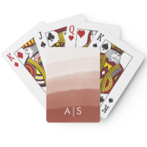 シックモノグラムのウォーターカラー銅さびグラデーション病