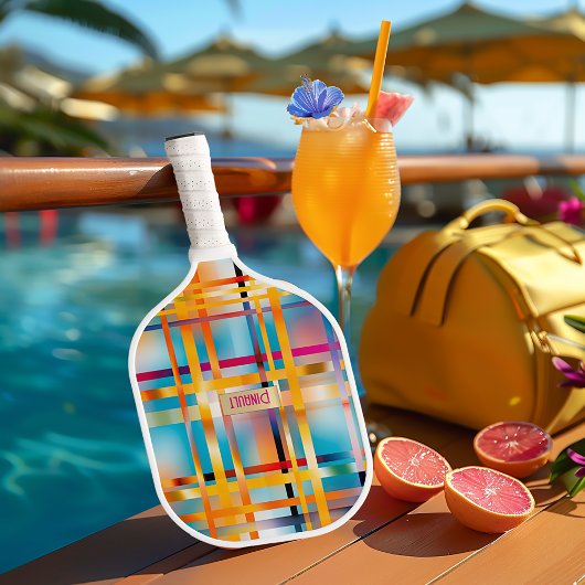 シックモノグラムのプカラフルライド ピックルボールラケット