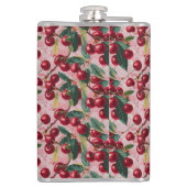 シックモノグラムのヴィンテージピンク'さくらんぼポップ・アートの' フラスク (裏面)