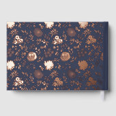 シックモノグラムの結婚ズ ゲストブック (裏面)