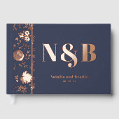 シックモノグラムの結婚ズ ゲストブック (正面)