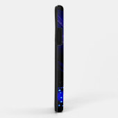 シックモノグラムグリッタークリスマスツリーネイビー Case-Mate iPhoneケース (裏面/右)