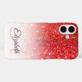 シックモノグラムコーフェイクルグリッターグラデーション名 Case-Mate iPhoneケース (裏面 (横))