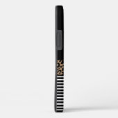 シックモノグラムブラックレオパードアニマルプリント Case-Mate iPhoneケース (裏面 / 右)