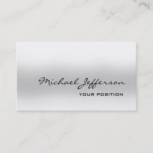 シックユニークグレートレンディーパーソナル 名刺 (正面)