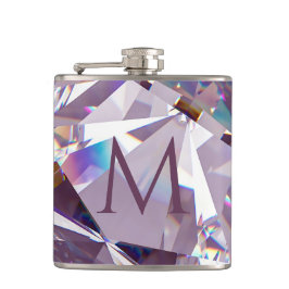 シックユニークジュエルダイヤモンドデザイン名モノグラム フラスク