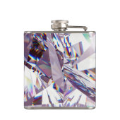 シックユニークジュエルダイヤモンドデザイン名モノグラム フラスク (裏面)