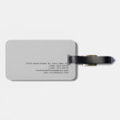 シックユニークスクリプトグレー ラゲッジタグ (裏面横)