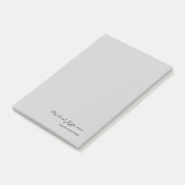 シックユニークスクリプト書道名グレー ポストイット (アングル)