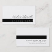 シックユニークモダン写真カッコいい名刺 名刺 (正面/裏面)