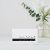 シックユニークモダン写真カッコいい名刺 名刺 (スタンド正面)