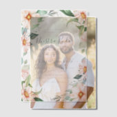 シックユーカリプトゥスピーチバラヌエストラボダ結婚ズ ベラム紙招待状 (オフセット (カップル))