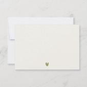 シックヨセミテ国立公園CAウォーターカラー結婚ズ 出欠カード (裏面)