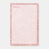 シックラグジュエレガントアリーフェイクグリッターバラ金ゴールド ポストイット (正面)