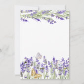 シックラバンダーバタフライボタニカル サンキューカード (裏面)