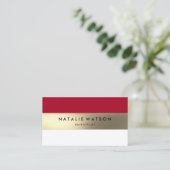 シックラフフェイク金ゴールドストライプレッモダンド2 名刺 (スタンド正面)