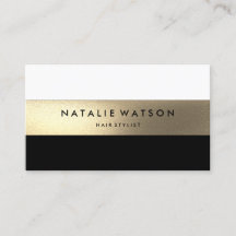 シックラフフェイク金ゴールドストライプ白黒モダン2