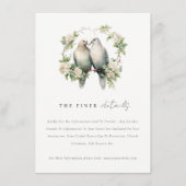 シックラブバーズボタニカルリース結婚詳細 エンクロージャーカード (正面)