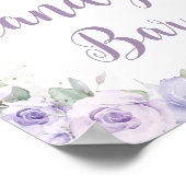 シックラベンダーパープルフローラキンセアニラキャンディバー ポスター (角)