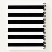 シックラモダンックスレッドローゼスブライダルシャワーレシピ ノートブック (裏面)