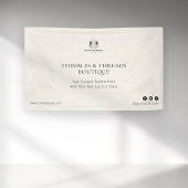 シックリネンシンプルビジネスロゴイベントマーケティング 横断幕