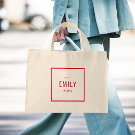 シックルージュレッド美しい/ファッションブランドプロモーション ミニトートバッグ