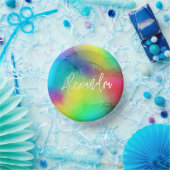 シックレインボーカラフル鮮やかカスタム ペーパーボウル (パーティー)