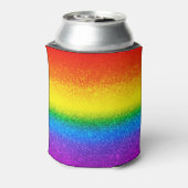 シックレインボーグリッターストライプズモノグラム名 缶クーラー (缶裏面)