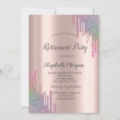 シックレインボーグリッタードリプスバラ金ゴールドリタイア 招待状 (正面)