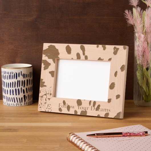 シックレオパードアニマルプリント レーザー彫刻フレーム (左)