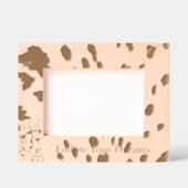 シックレオパードアニマルプリント レーザー彫刻フレーム (正面)