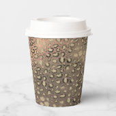 シックレオパードバラ素敵な40th誕生日 紙コップ (裏面)