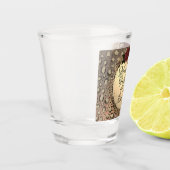 シックレオパードバラ素晴らしい40歳カスタマイズ誕生日 ショットグラス (左)