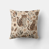 シックレオパードフローラデザインフォートレンディーホーム クッション (裏面)