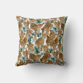 シックレオパードプリント装飾用クッションスタイリッシュ- & Cozy クッション (裏面)