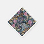 シックレオパード花 スタンダードカクテルナプキン (角)