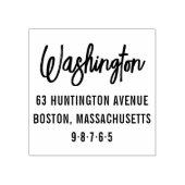 シックレタリングカスタムファミリーネーム&差出人住所 ラバースタンプ (インプリント)