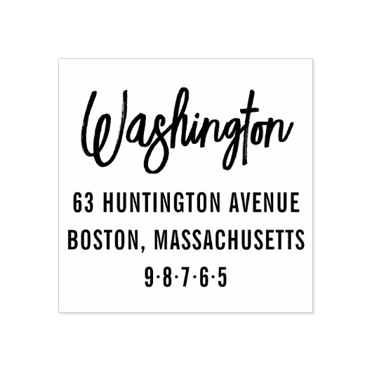 シックレタリングカスタムファミリーネーム&差出人住所 ラバースタンプ (インプリント)