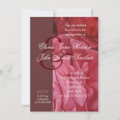 シックレッエレガントドローゼス婚約パーティ招待状 招待状 (裏面)