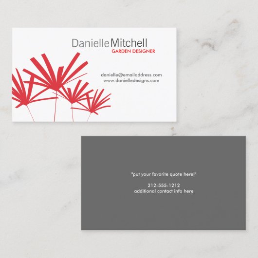 シックレッドパームズ 名刺 (正面/裏面)