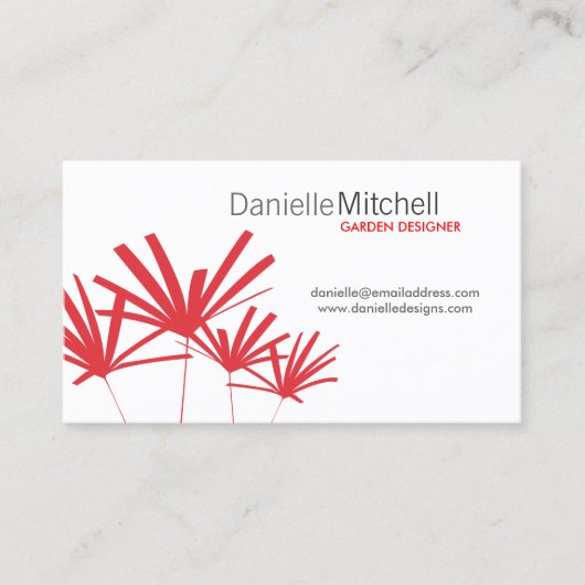 シックレッドパームズ 名刺 (正面)