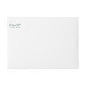 シックレッドホリー葉ズクリスマスホリデー ラップアラウンドラベル (正面)