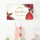 シックレッドローゼスフローラキンセアニラウェルカムバックドロップ 横断幕 (インサイチュ)