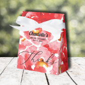 シックレッドローゼスブライダルシャワー フェイバーボックス