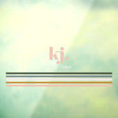 シックレトロストライプズモノグラム ウィンドウサイン (シート3)